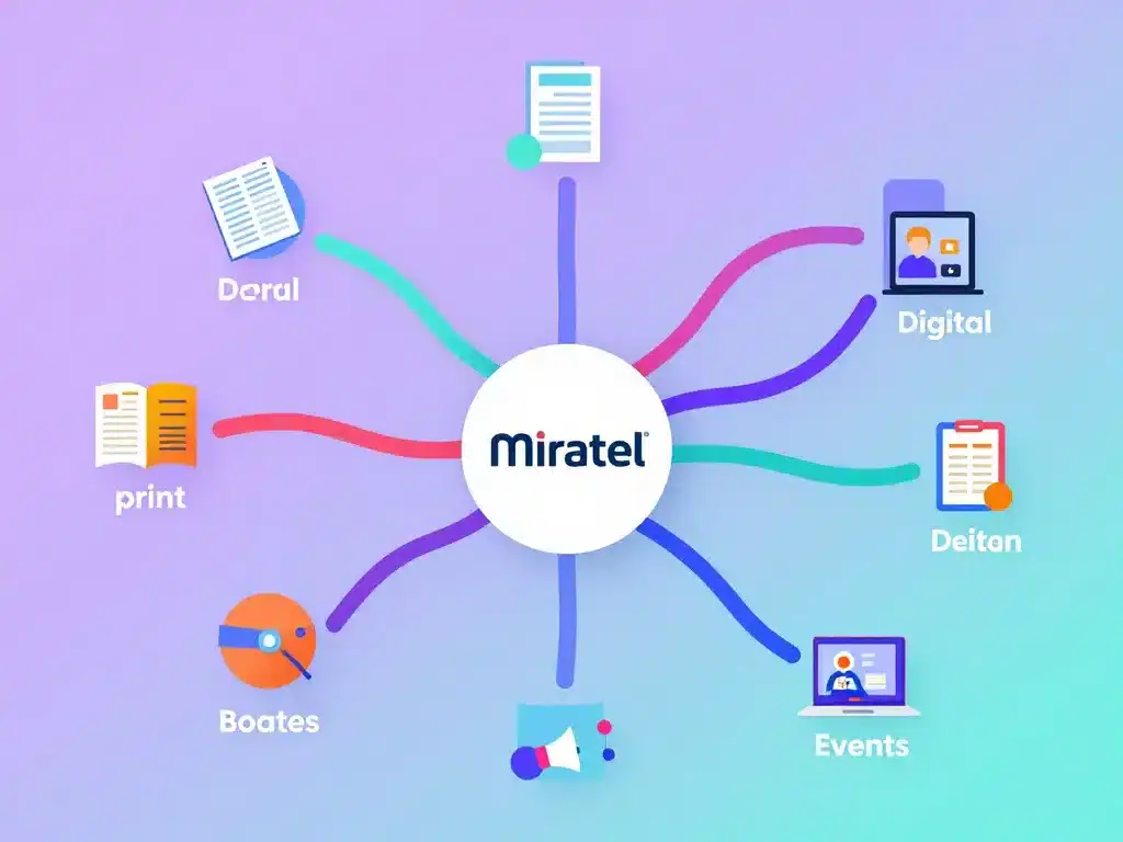 miratel partenaire en communication services expertises diagramme