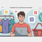 illustration paiement en plusieurs fois vinted utilisateur ordinateur
