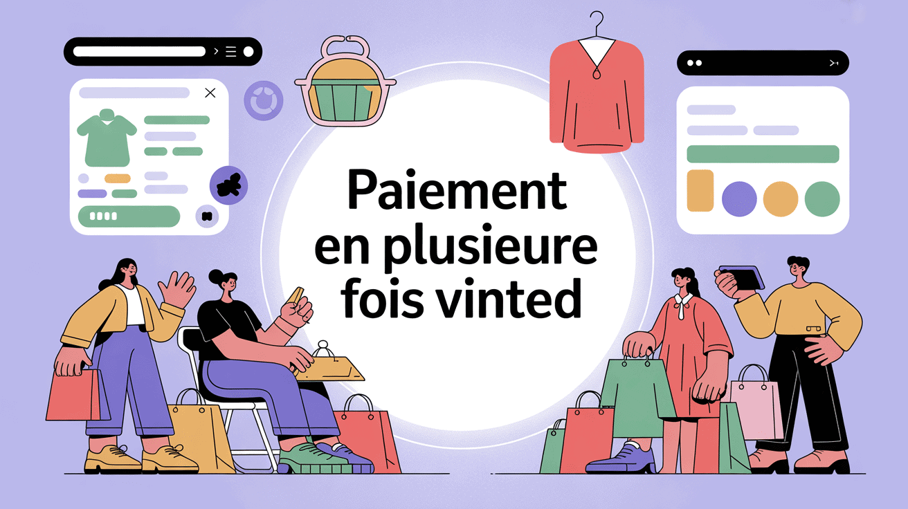 illustration paiement plusieurs fois vinted acheteurs budget