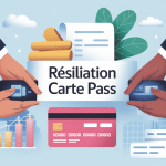 illustration conceptuelle résiliation carte pass