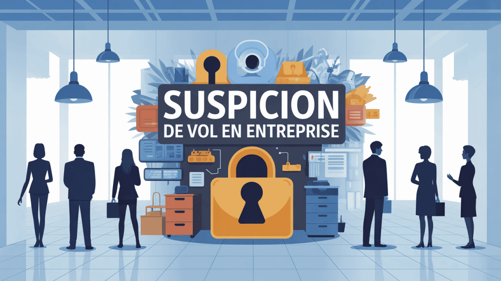 Suspicion de vol en entreprise que faire illustration sécurisation bureau