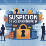 Suspicion de vol en entreprise que faire illustration sécurisation bureau