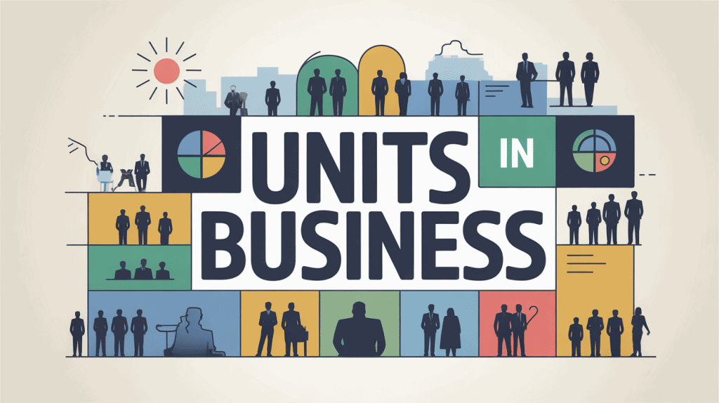 Illustration units in business en entreprise