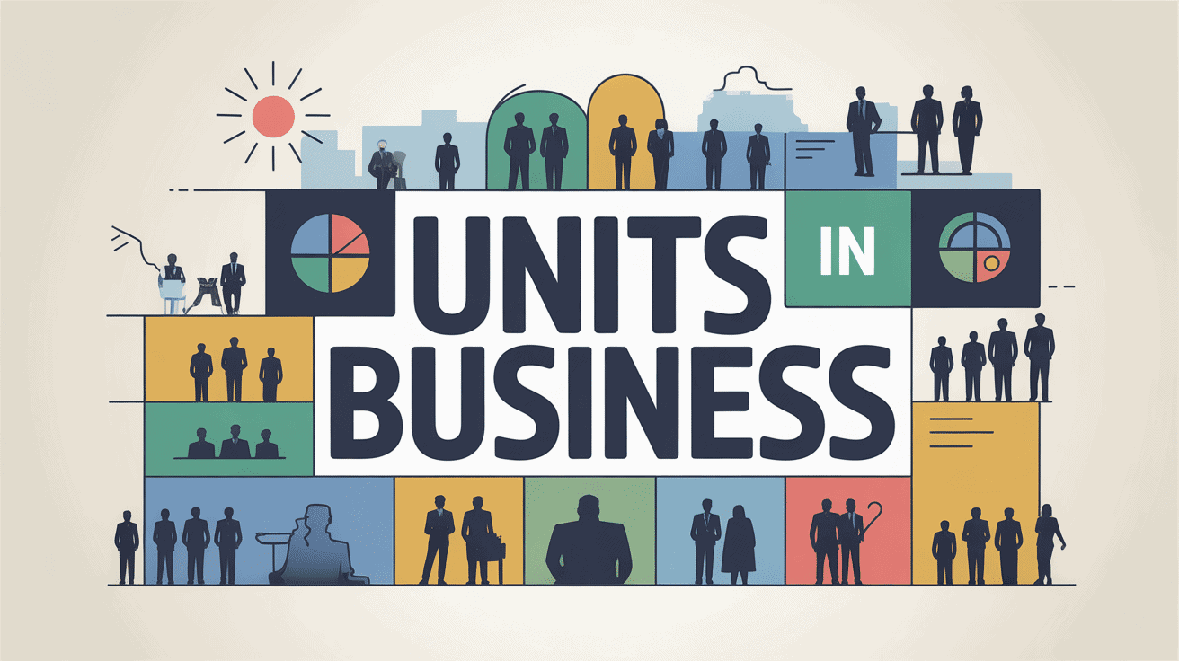 Illustration units in business en entreprise