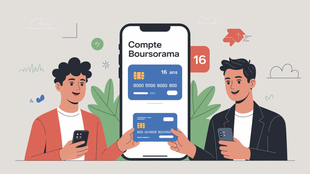 boursorama compte jeune 16 ans ouverture gestion parent smartphone