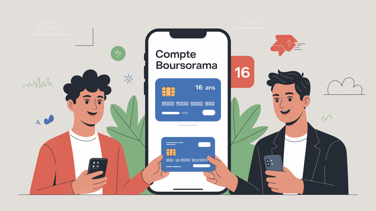 boursorama compte jeune 16 ans ouverture gestion parent smartphone