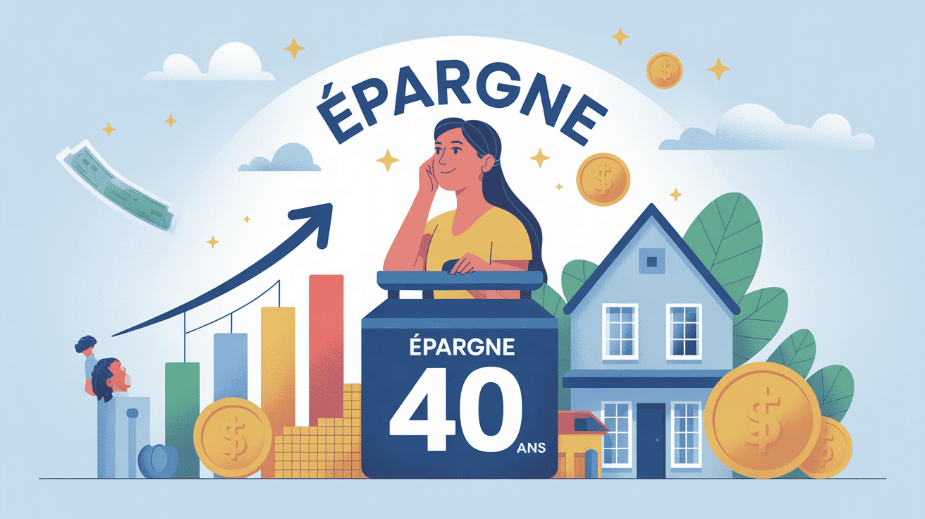 illustration combien avoir de côté à 40 ans finance famille