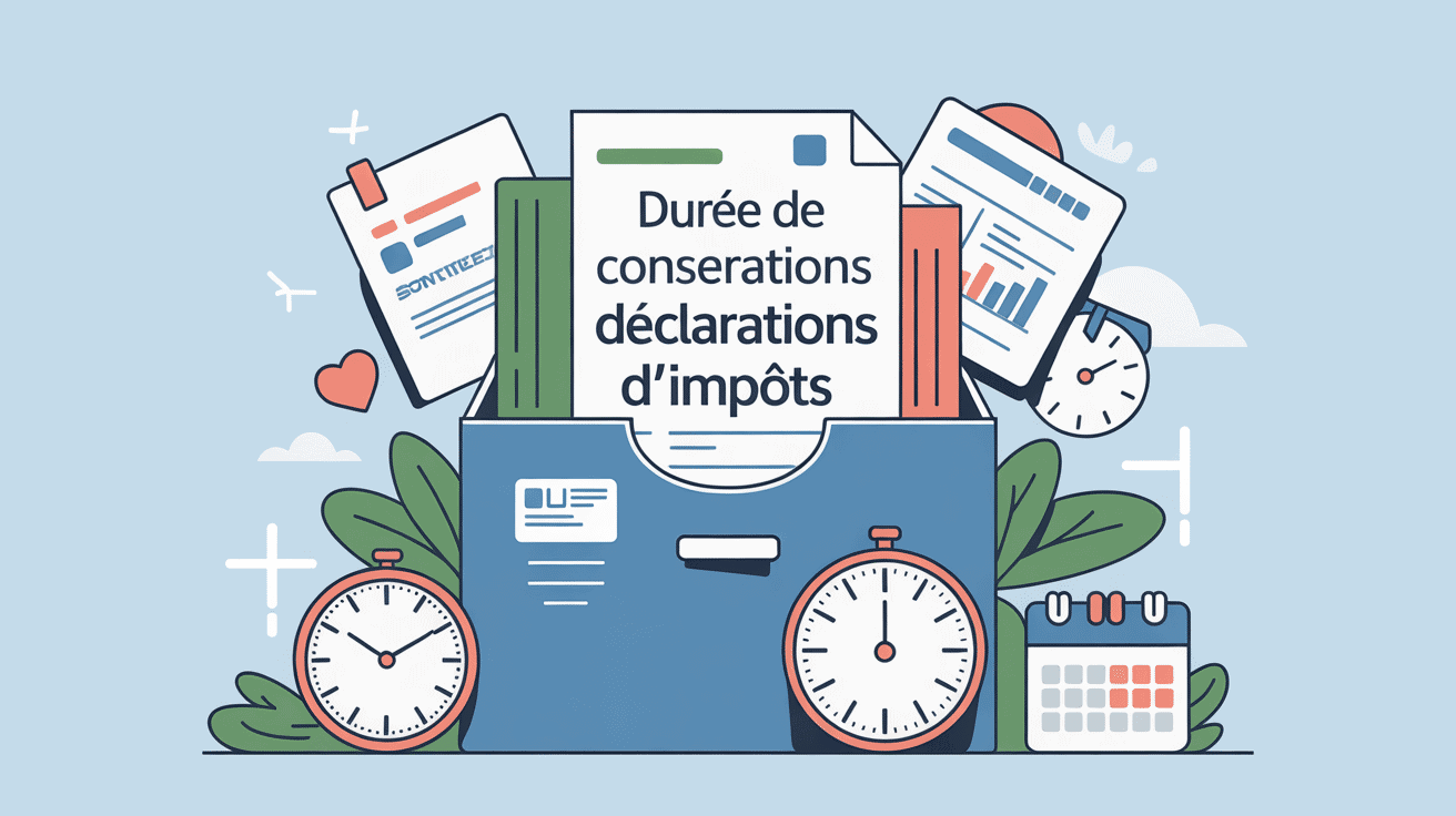 Illustration combien de temps garder les déclarations d'impôts, durée conservation