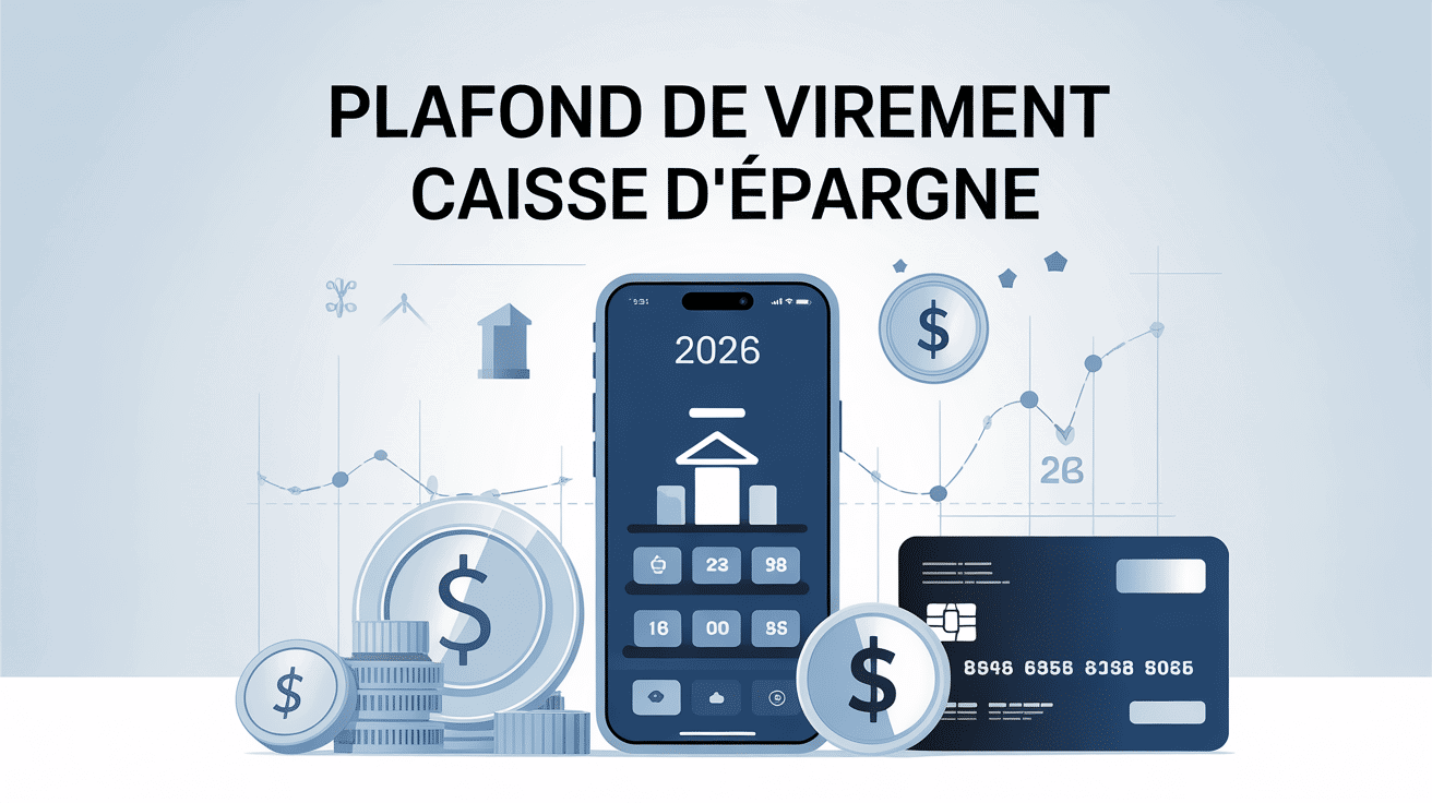 Illustration plafond virement caisse epargne 2024 smartphone carte bancaire