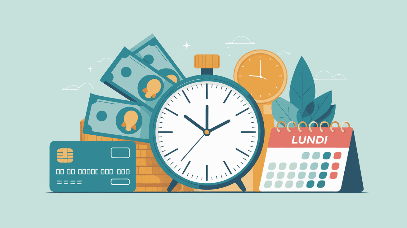 Illustration virement le lundi Crédit Agricole délais