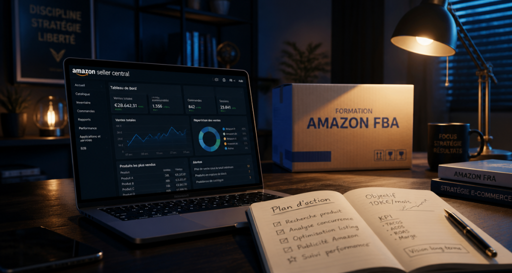 Formation Amazon FBA : 45% d&rsquo;abandon et les leviers pour réussir votre business
