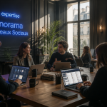 reseau sociaux liste professionnels autour table
