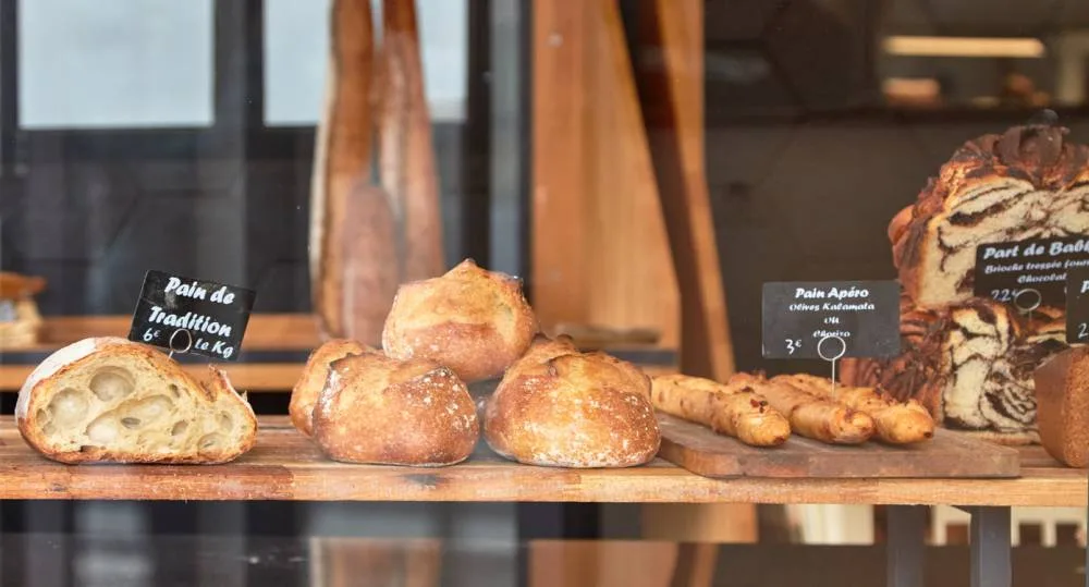format &eacute;tiquette de prix pour boulangerie