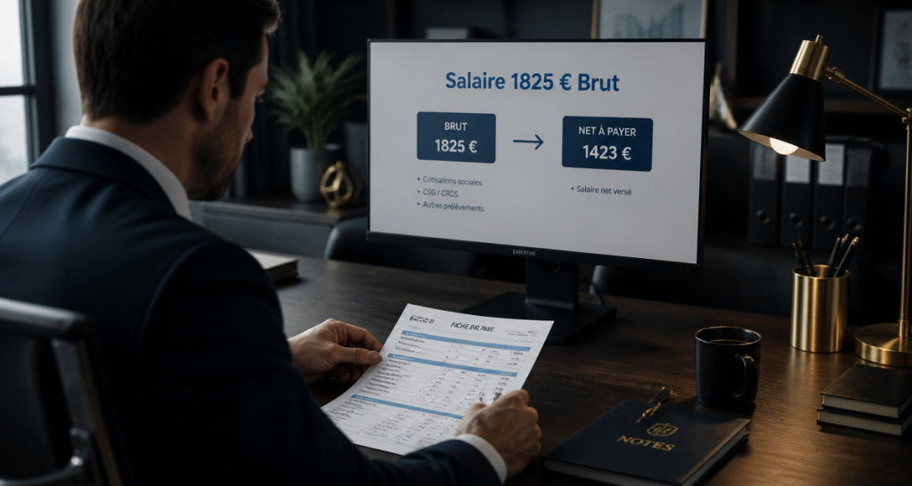 1825 € brut en net : quel salaire recevrez-vous réellement selon votre statut ?