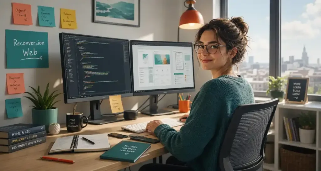 Développeur web : les métiers accessibles après une reconversion numérique