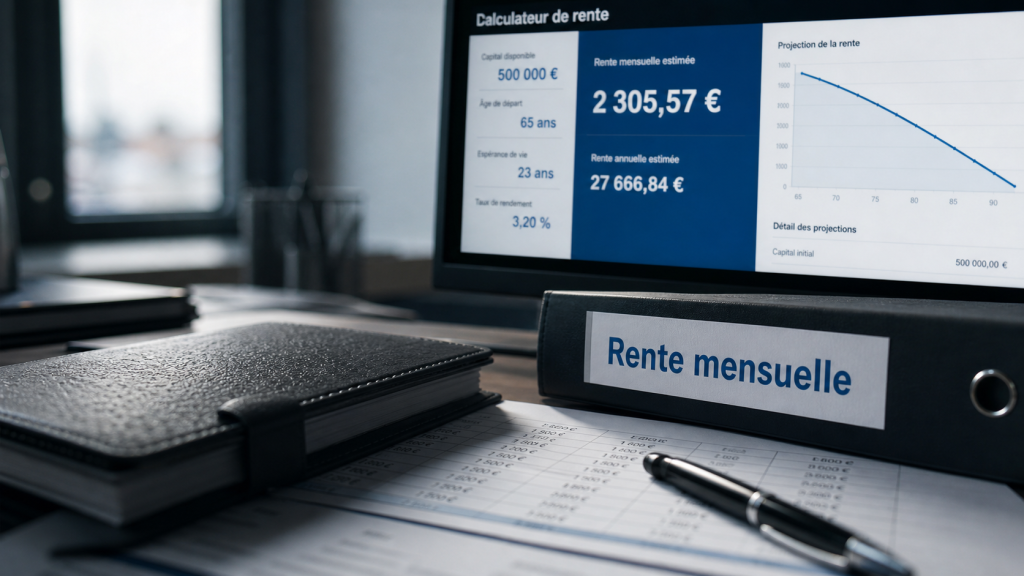 Simulation de rente mensuelle : quel capital pour générer 1000 € par mois ?