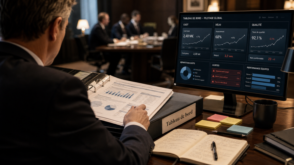 Tableau de bord de management : piloter l’activité avec 1 à 3 indicateurs par objectif