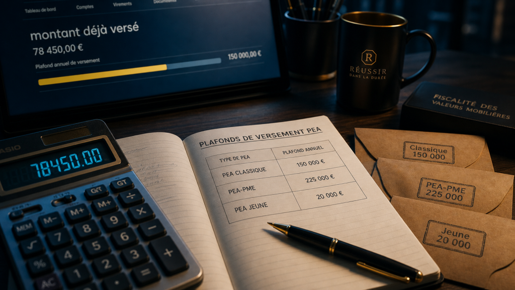 Plafond de versement PEA : 150 000 euros, règles de cumul et exceptions
