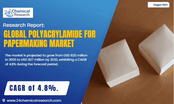 Global Polyacrylamide for Papermaking Market Valued at USD 592 Million in 2024, Reaching USD 827 Million by 2032 Global Polyacrylamide for Papermaking Market Valued at USD 592 Million in 2024, Reaching USD 827 Million by 2032