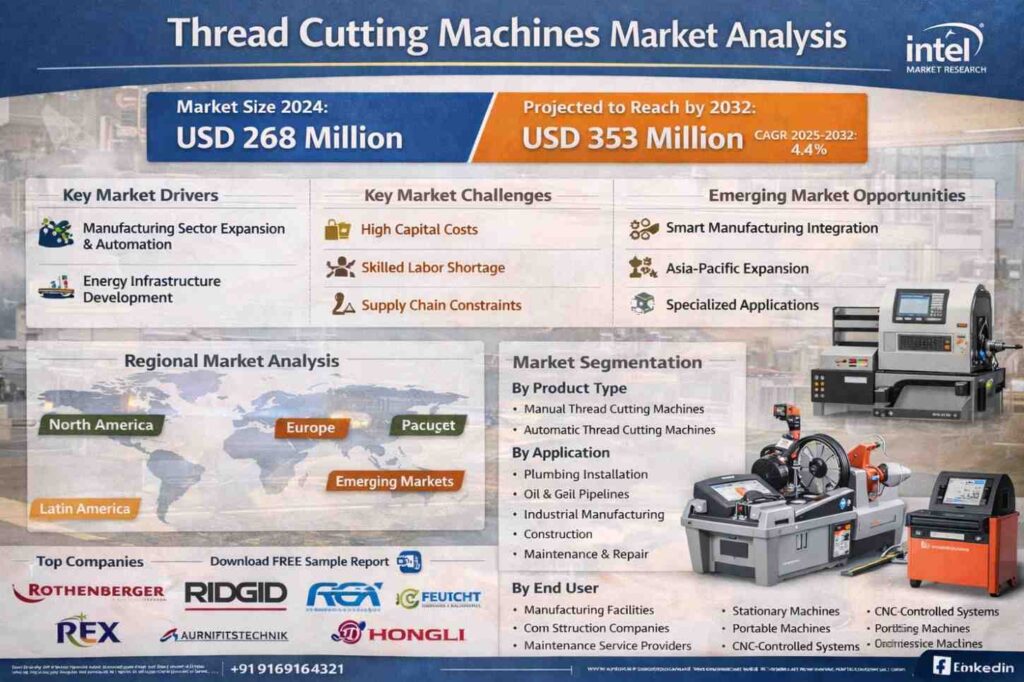 global Thread Cutting Machines market |CAGR of 4.4…
