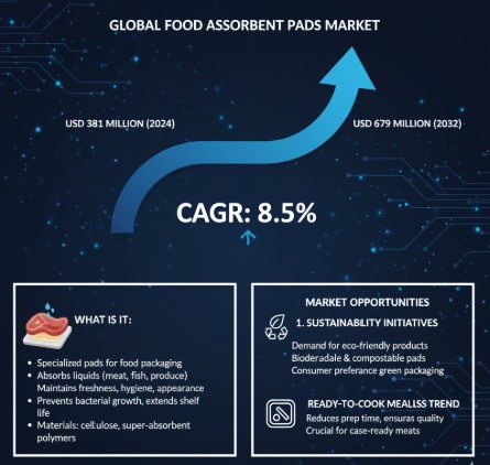 Food Absorbent Pads Market to Reach USD 679 Millio…