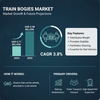 Train Bogies Market Outlook: USD 3.58 Billion by 2…