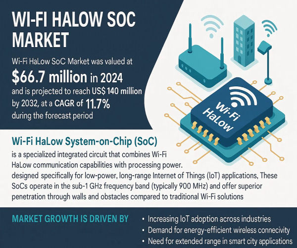 Wi-Fi HaLow SoC Market: Top Trends, Market Size & Key Players