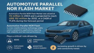 Automotive Parallel NOR Flash Market Poised for Strong Growth by 2032 — Driven by Vehicle Electrification & Advanced ECUs