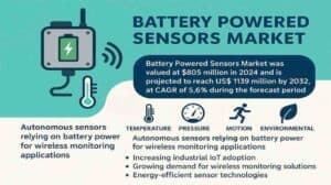 Battery Powered Sensors Industry Set for USD 334 Million Value Gain by 2032