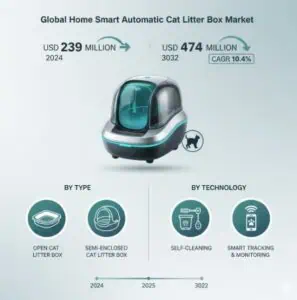 Home Smart Automatic Cat Litter Box Mark...