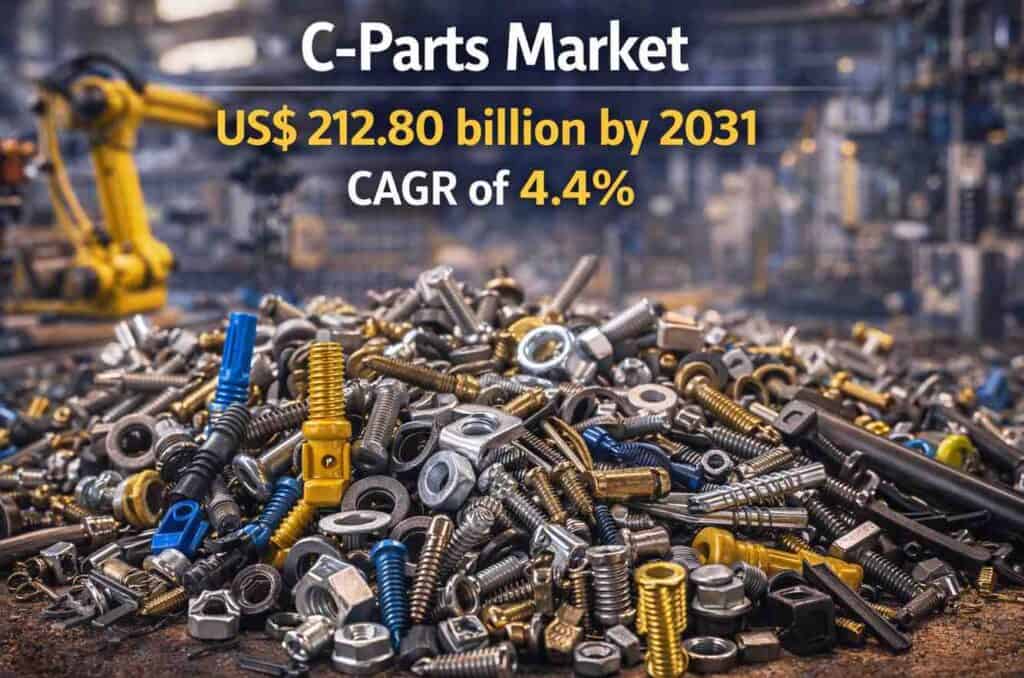 C-Parts Market to Reach US$ 212.80 Billion by 2031 at 4.4% CAGR from US$ 158.46 Billion in 2024