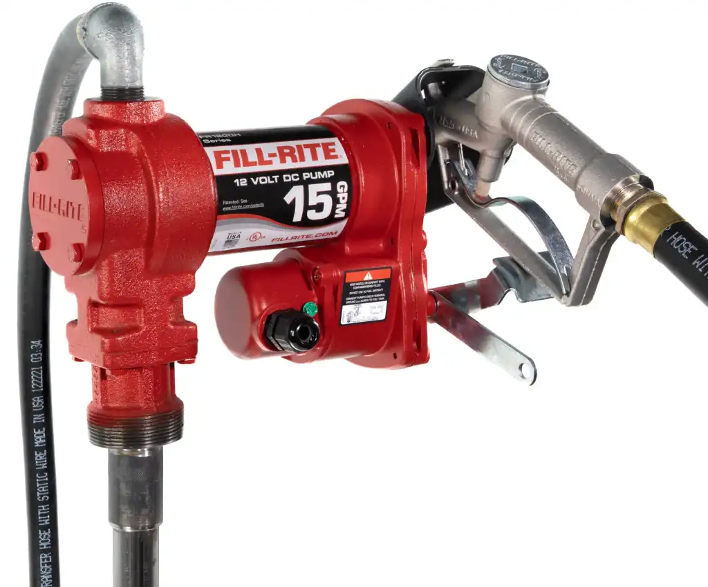 Fill-Rite 12V DC 20 GPM Fuel Transfer Pump with Nozzle