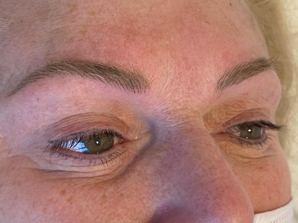 eyebrow medical tattoo after