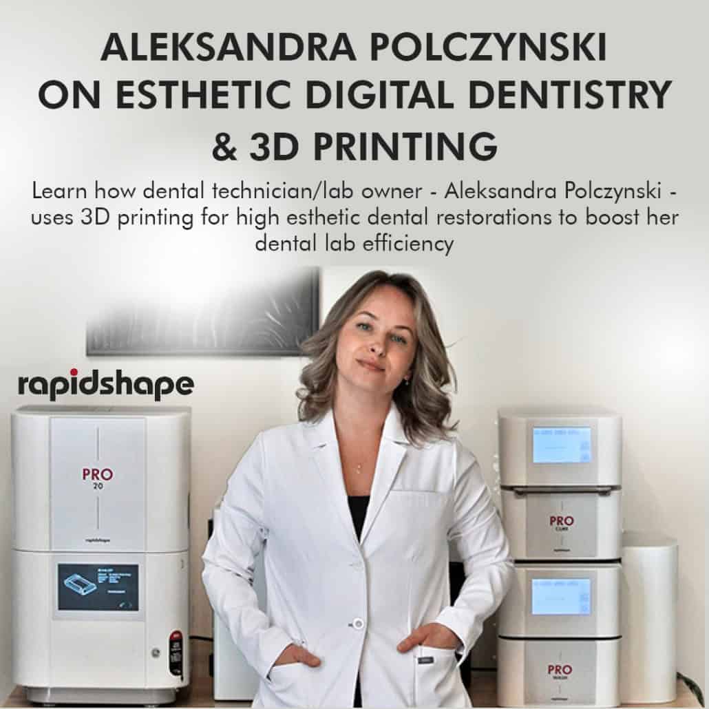Aleksandra Polczynski with her Rapid Shape PRO 20 3D Printing Solution