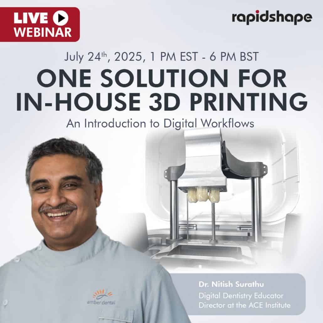 Image shows Dr. Nitish Surathu, Digital Dentistry Educator and Director at the ACE Institute