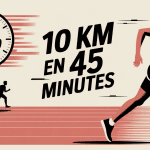 Illustration 10 km en 45 minutes piste chronomètre
