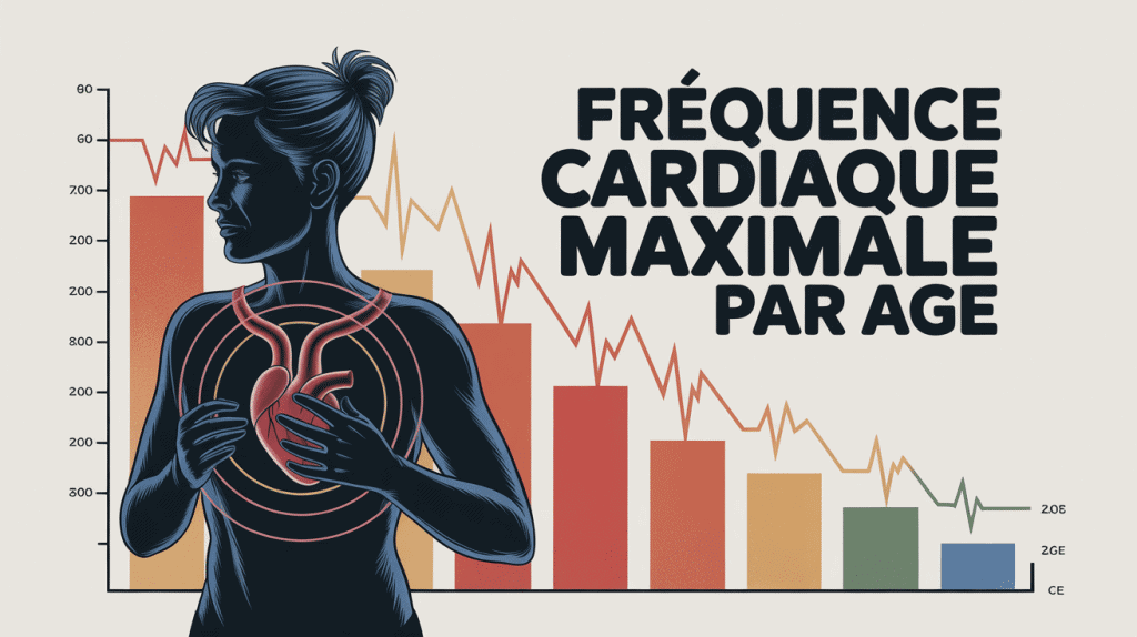 tableau fréquence cardiaque maximale par âge graphique