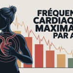 tableau fréquence cardiaque maximale par âge graphique