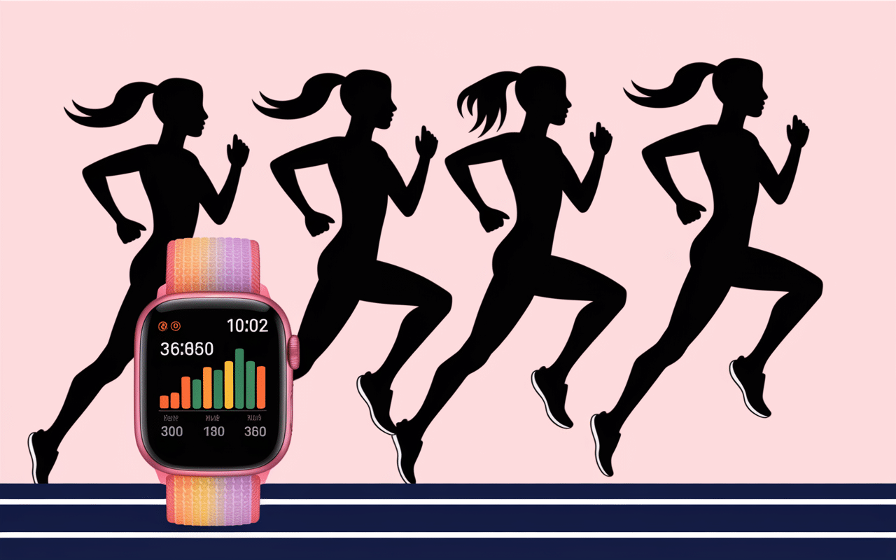 Allure moyenne course à pied femme montre sport données