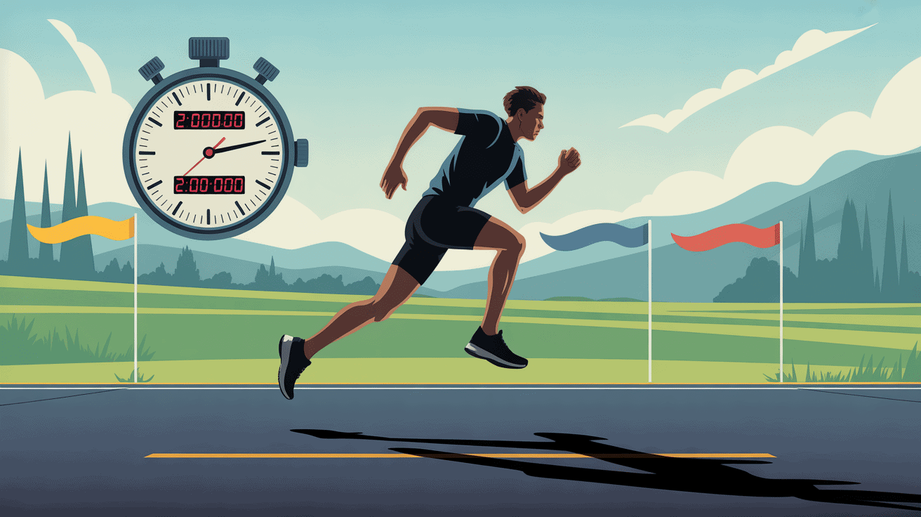 allure semi marathon 2h chronomètre digital coureur