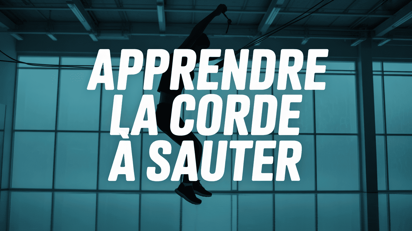 comment faire de la corde à sauter personne silhouette dynamique