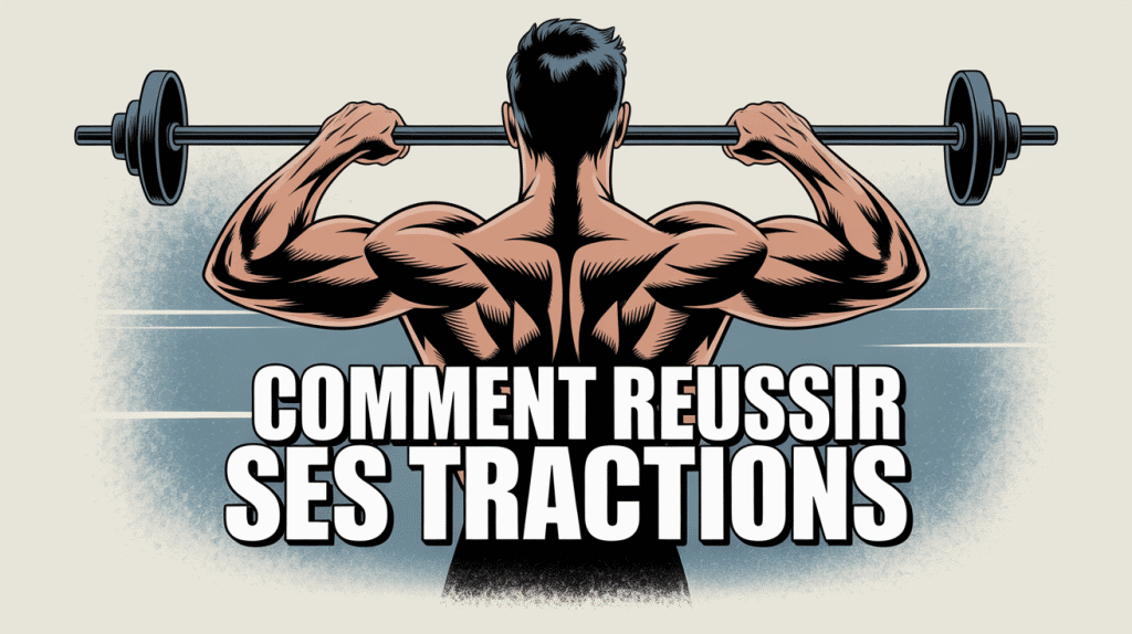 comment faire des tractions homme musclé à la barre