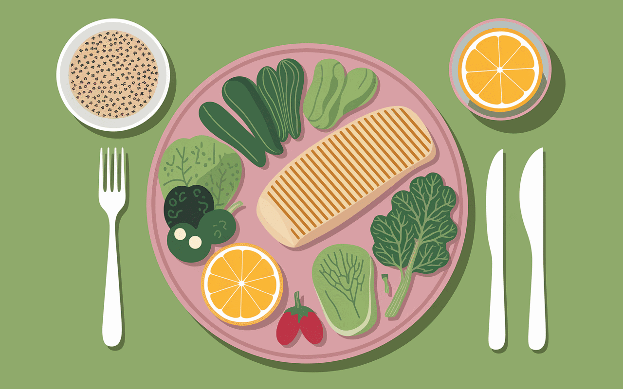 Assiette-equilibree comment maigrir les jambes