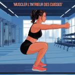 Femme réalisant un sumo squat pour muscler l'intérieur des cuisses