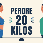 comment perdre 20 kilos illustration avant après balance