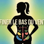 Comment perdre bas ventre illustration silhouette et symboles
