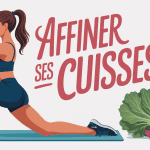 comment perdre des cuisses illustration sport et légumes