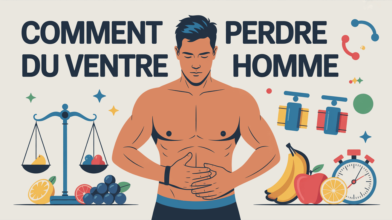 comment perdre le ventre homme illustration motivation