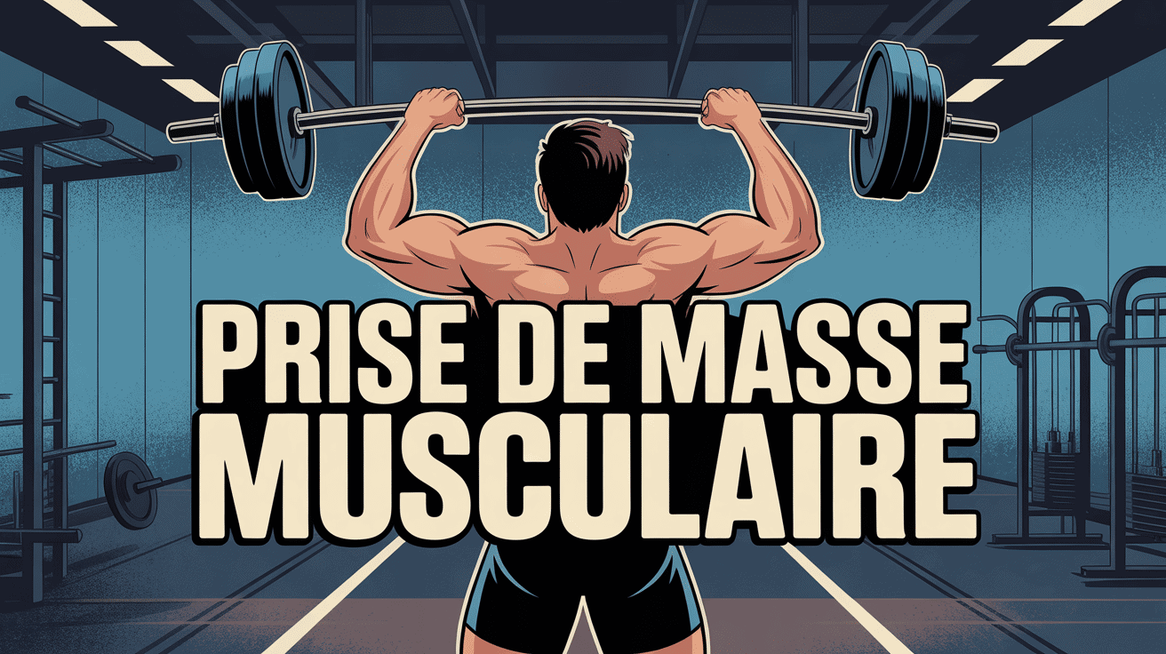 Silhouette homme musclé haltères comment prendre de la masse musculaire