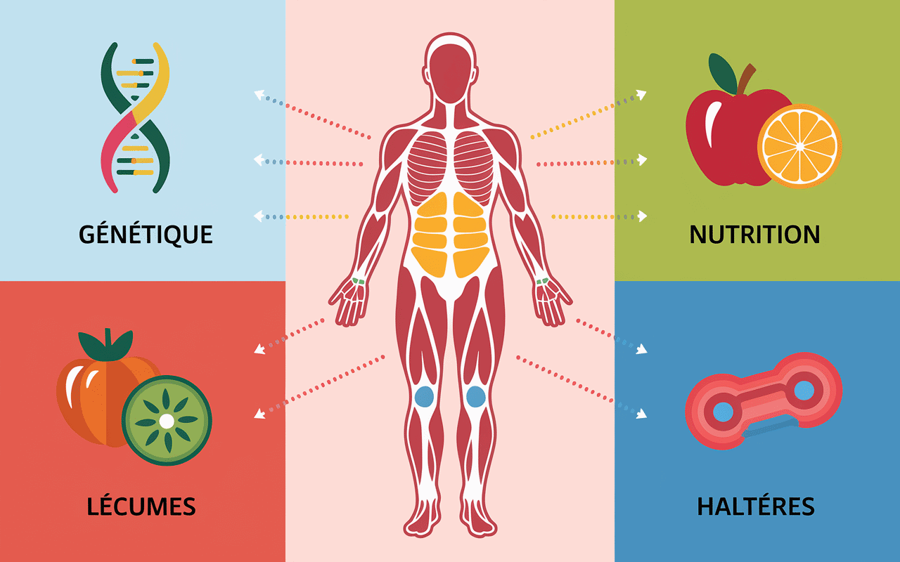 comment prendre des fesses illustration génétique nutrition musculation